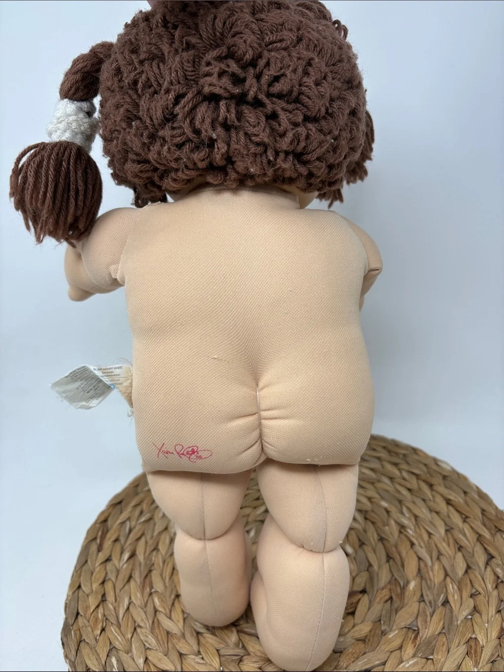 CABBAGE PATCH KIDS Vintage Signed 1986 Girl Yarn Pigtails and Blue Eyes 15